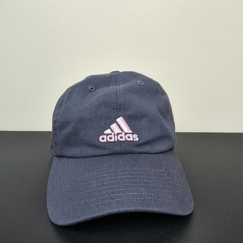 Adidas Hat Cap Womens Strap Back Grey Climalite Logo‎ Casual Performance Golf